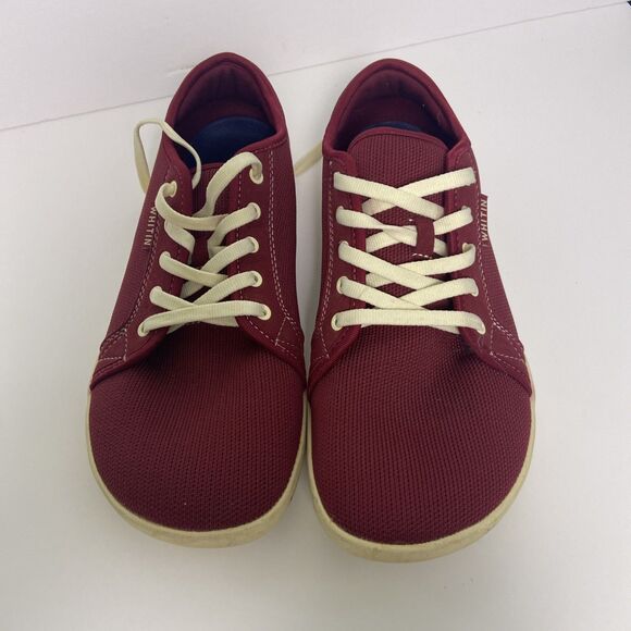 WHITIN Minimalist Red Canvas Sneakers with White Soles and Laces Sz 11 EU 45 - Picture 2 of 8